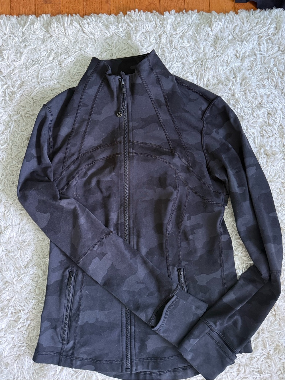 Lululemon Black Camo Full-Zip Jacket